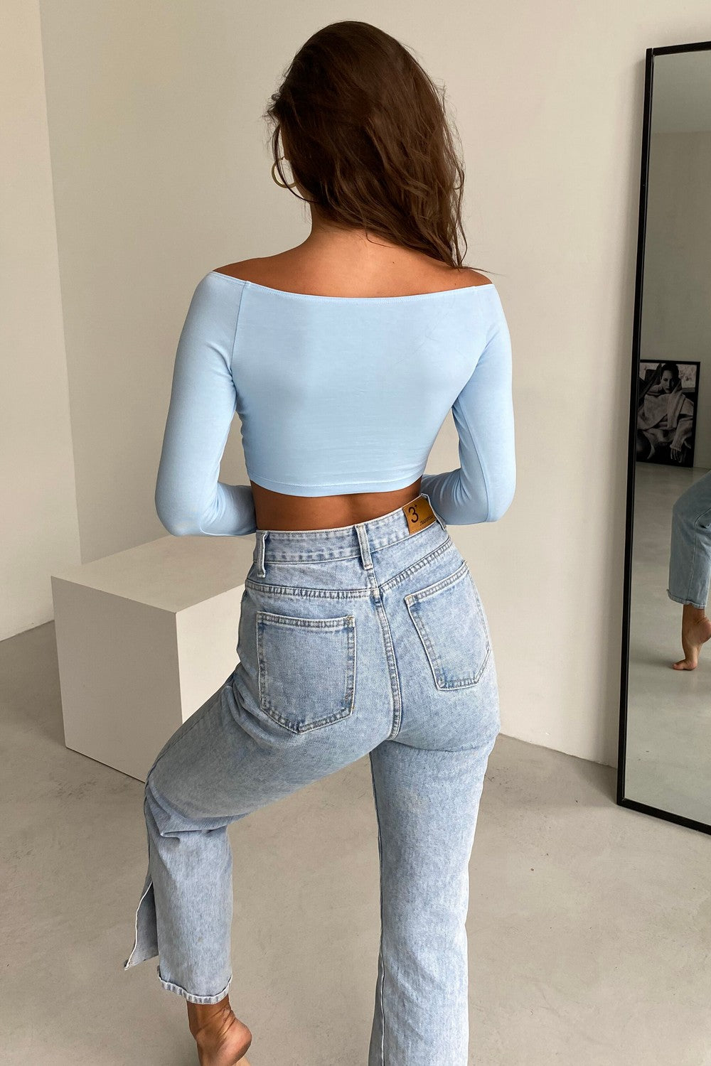 Хлопковый кроп-топ Aries SS21623/5