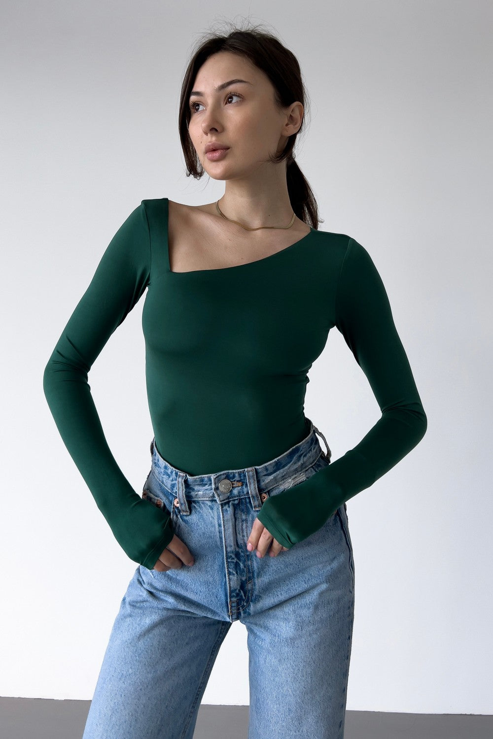 Боди из микронейлона AW22625/30 Model A green