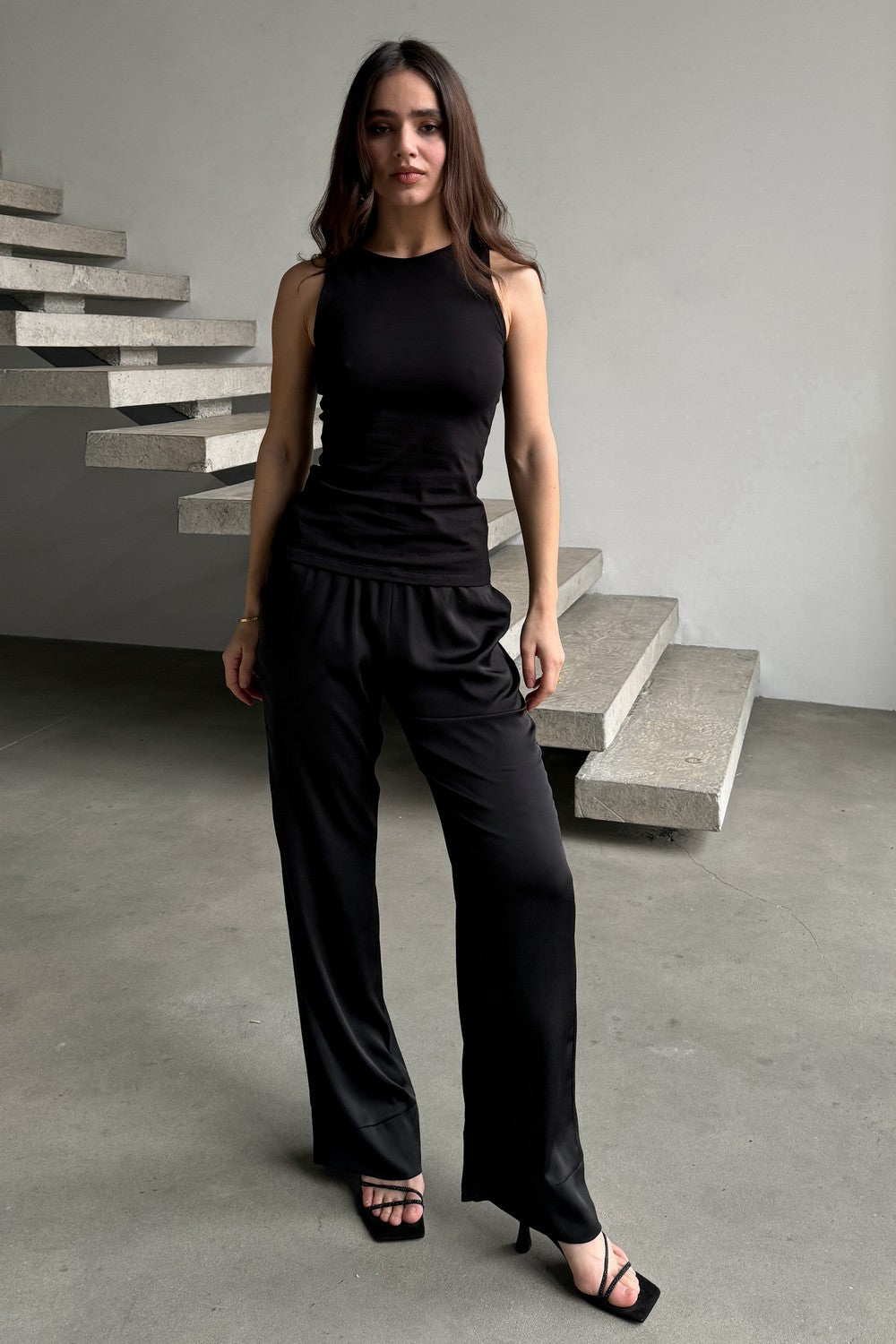 Майка из хлопка C257001/1 Basic 4 black