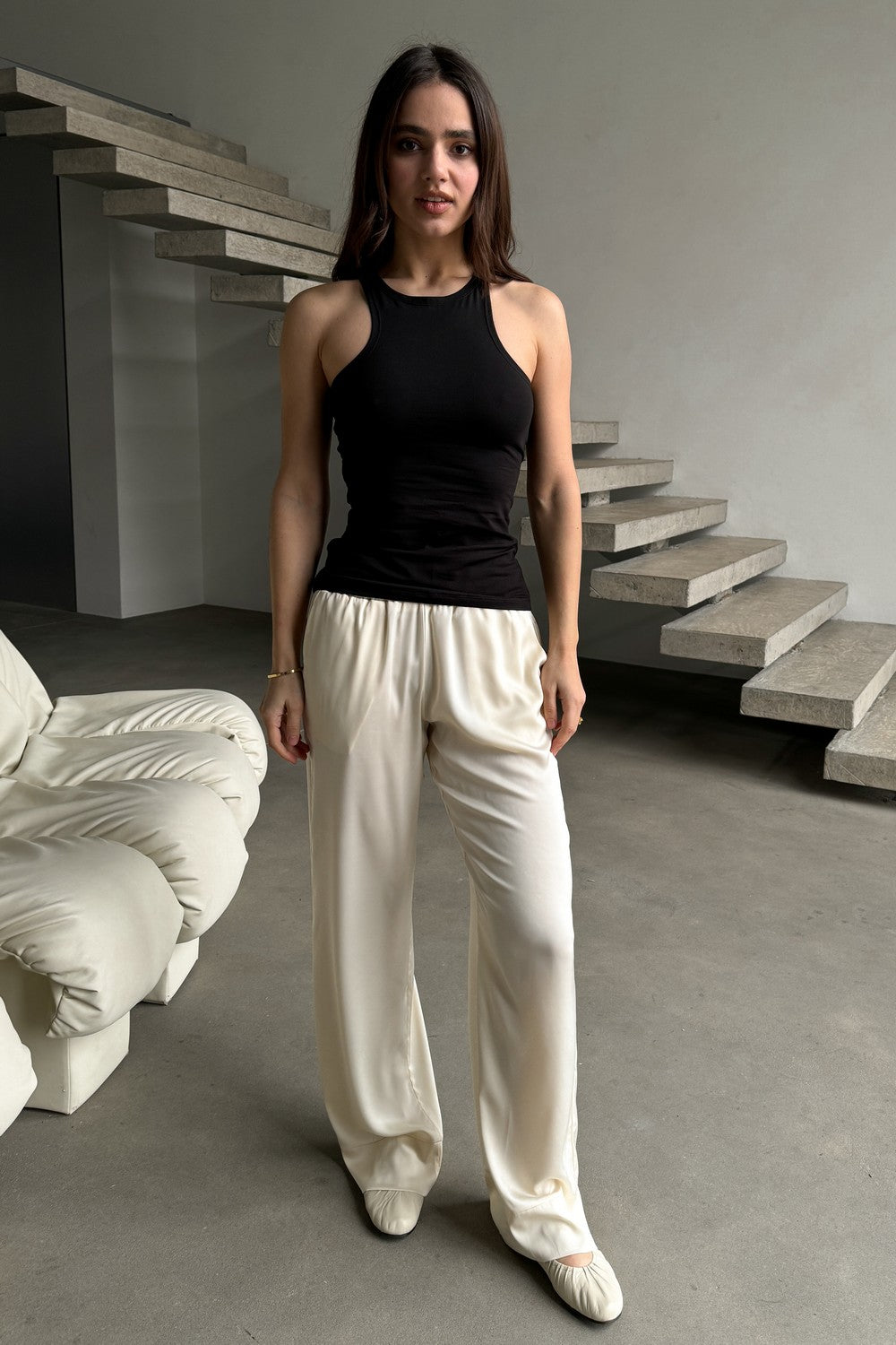 Майка из хлопка C257002/1 Basic 5 black