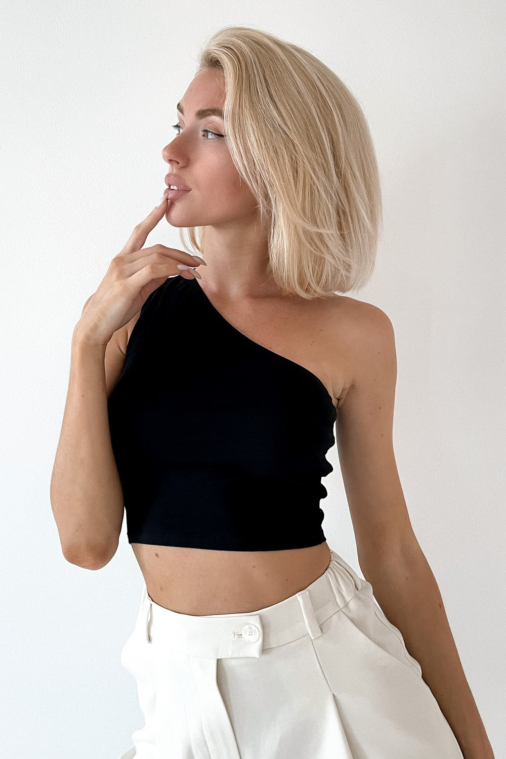 Хлопковый топ на одно плечо Scorpio SS21621/1