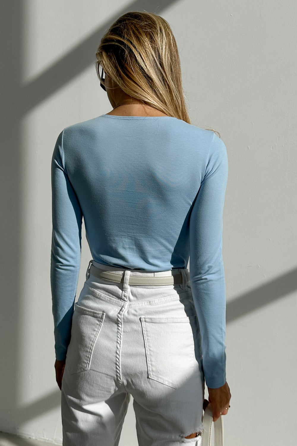 Хлопковый лонгслив WL23804/5 Thursday blue