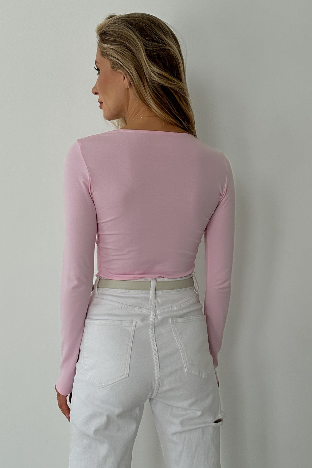 Хлопковый лонгслив WL23804/6 Thursday rose