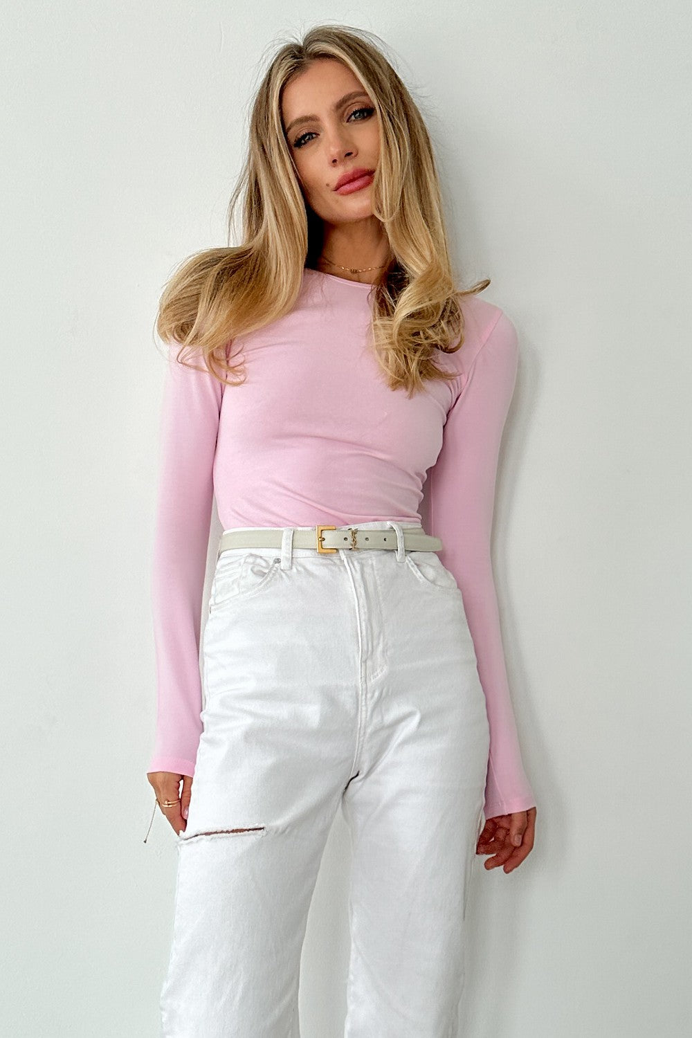 Хлопковый лонгслив WL23804/6 Thursday rose