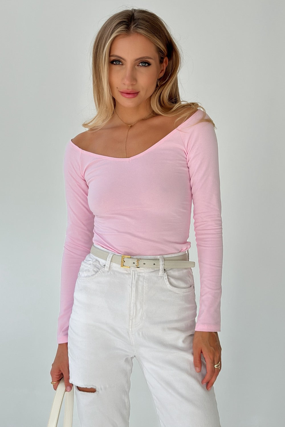 Хлопковое боди с глубоким вырезом Z19311/6 Aries rose