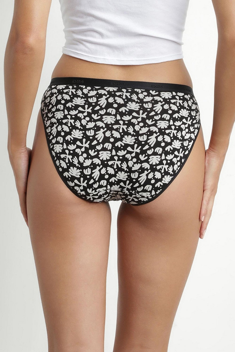 Хлопковые трусики слип 4C17 Les Pockets Coton (3 шт.) black bold