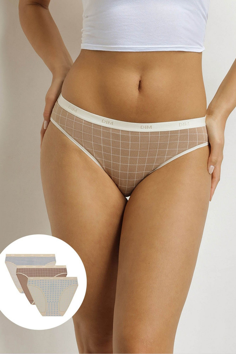 Хлопковые трусики слип 4C17 Les Pockets Coton (3 шт.) douceur