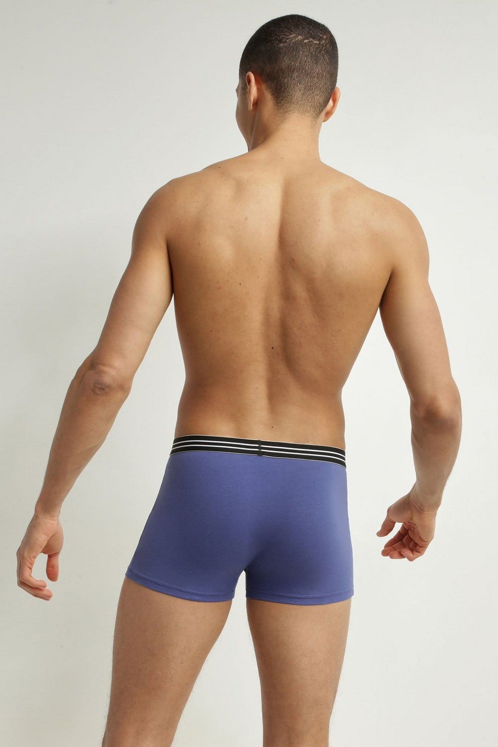 Мужские трусы шорты из хлопка 6578 (2 шт.) bleu/noir