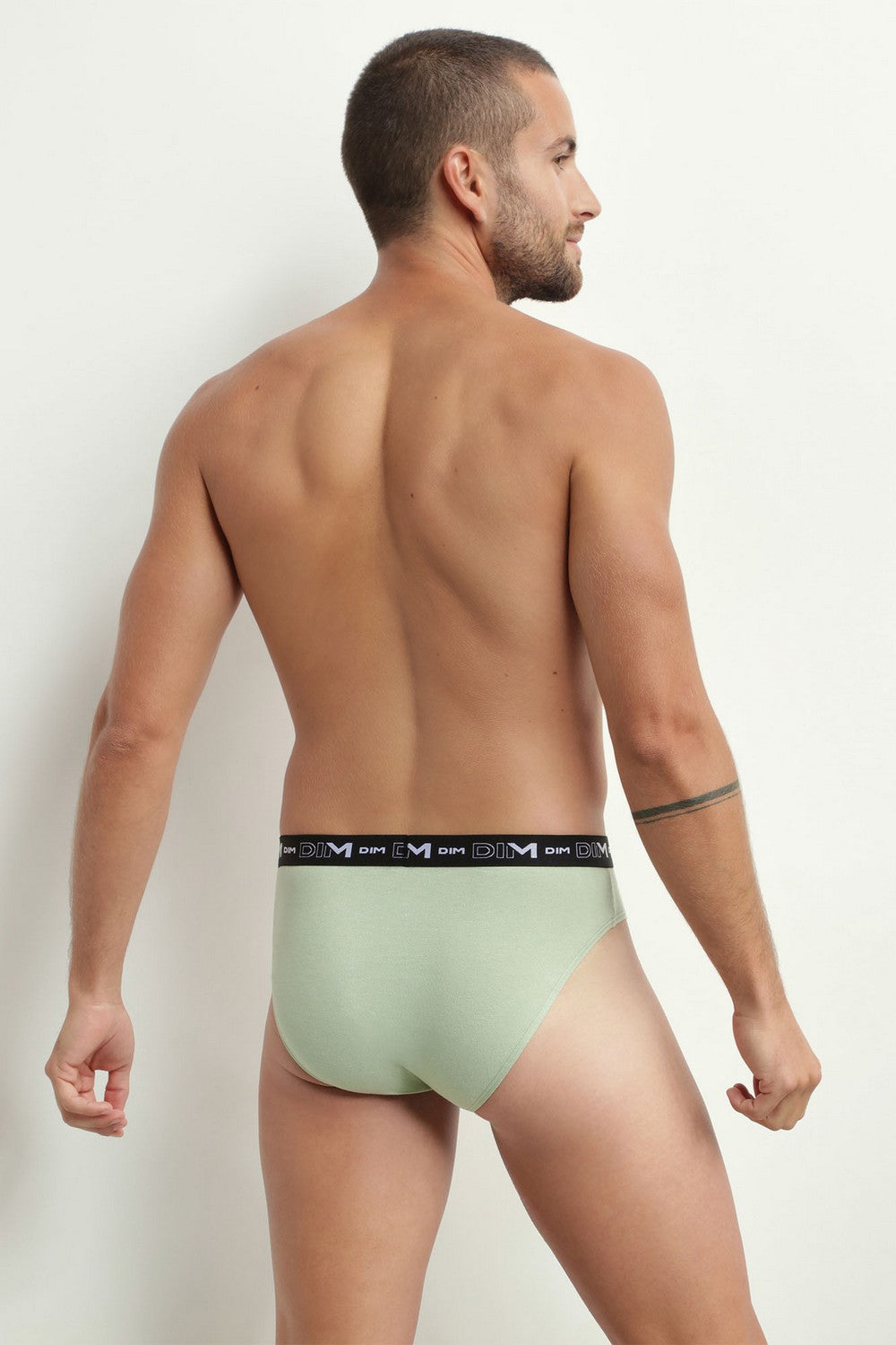 Мужские трусы слип из хлопка 6595 MPK (3 шт.) vert/bl/noir ch