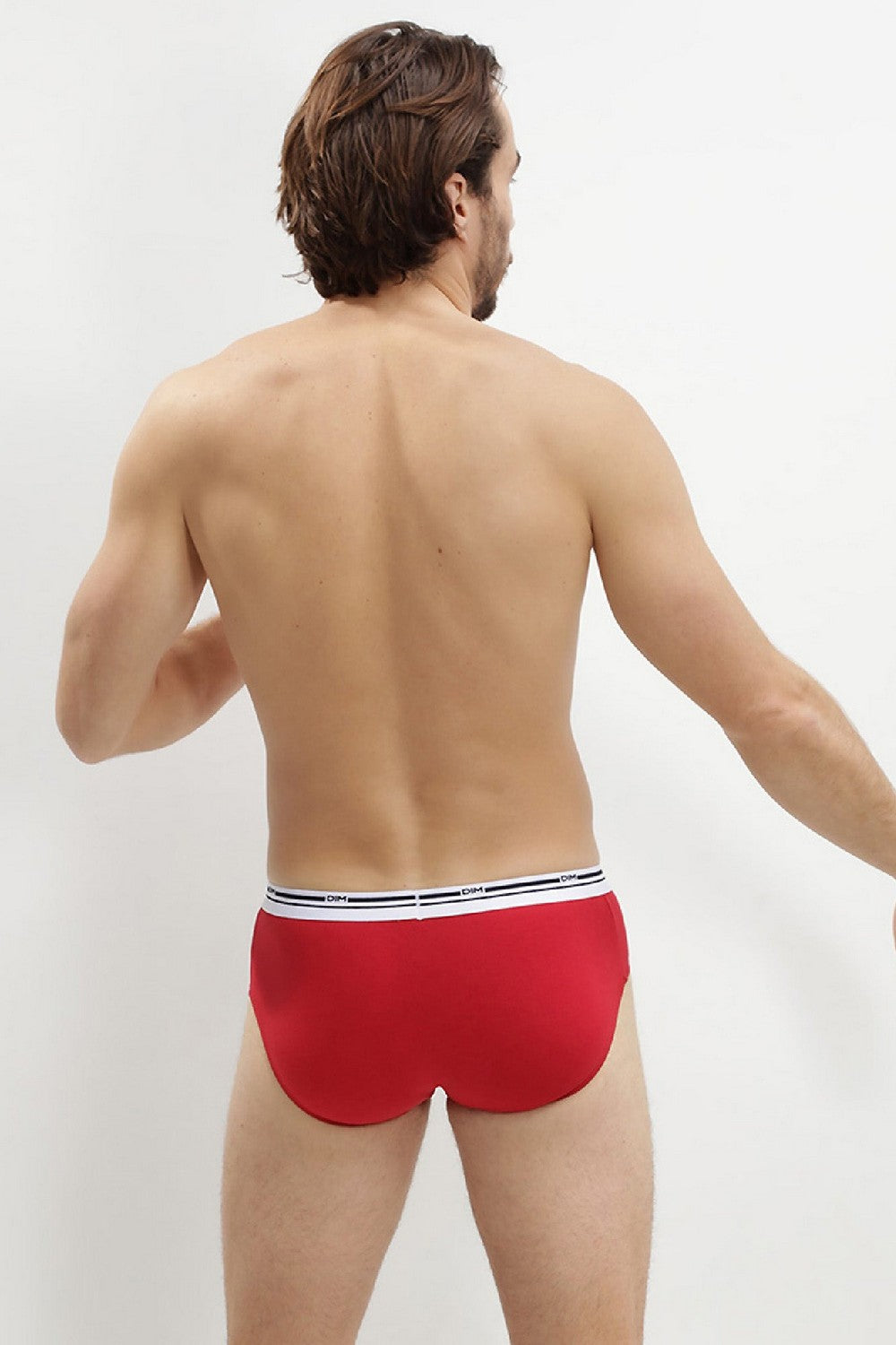 Чоловічі труси сліпи з бавовни D09BB Classic Colors (3 шт.) bleu/rouge/bleu