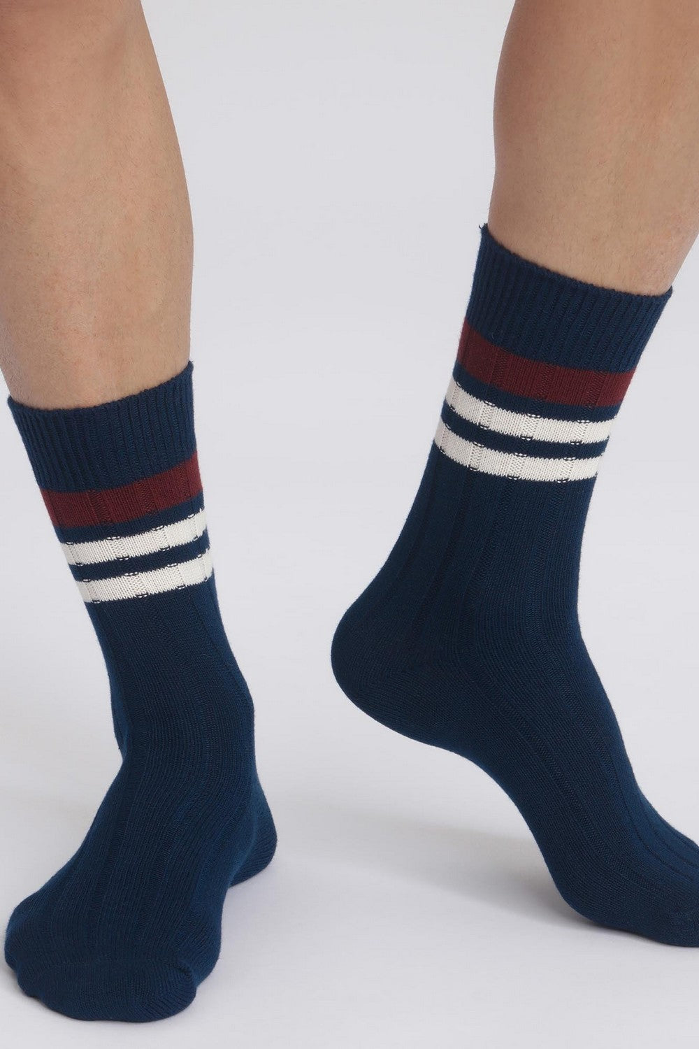 Мужские носки с полосками D0DQB bleu marine