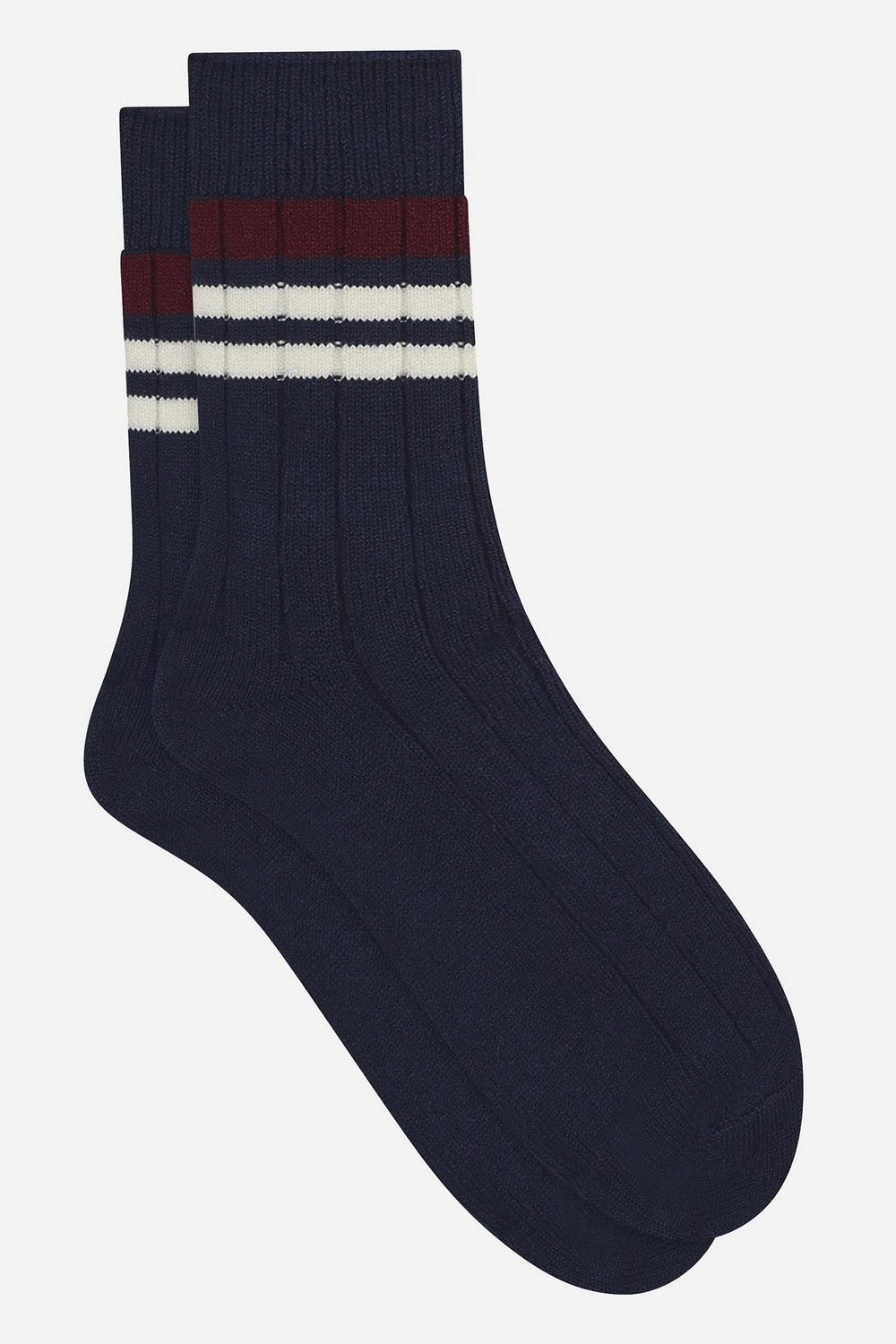 Чоловічі шкарпетки зі смужками D0DQB bleu marine