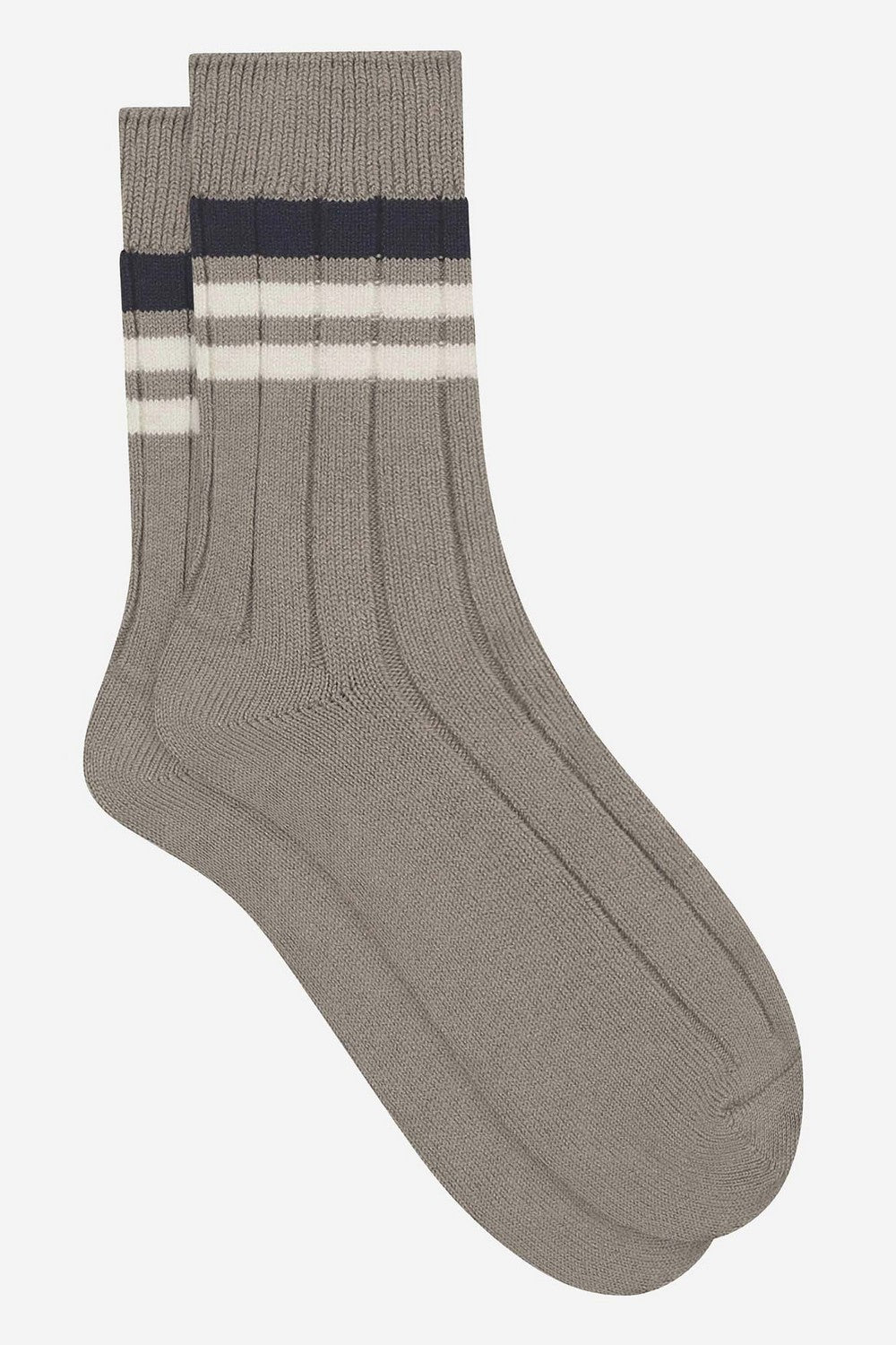 Чоловічі шкарпетки зі смужками D0DQB gris sable