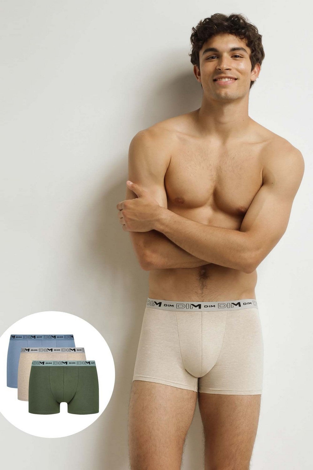 Мужские трусы шорты D0EAR Coton Stretch Bio (3 шт.) douceur