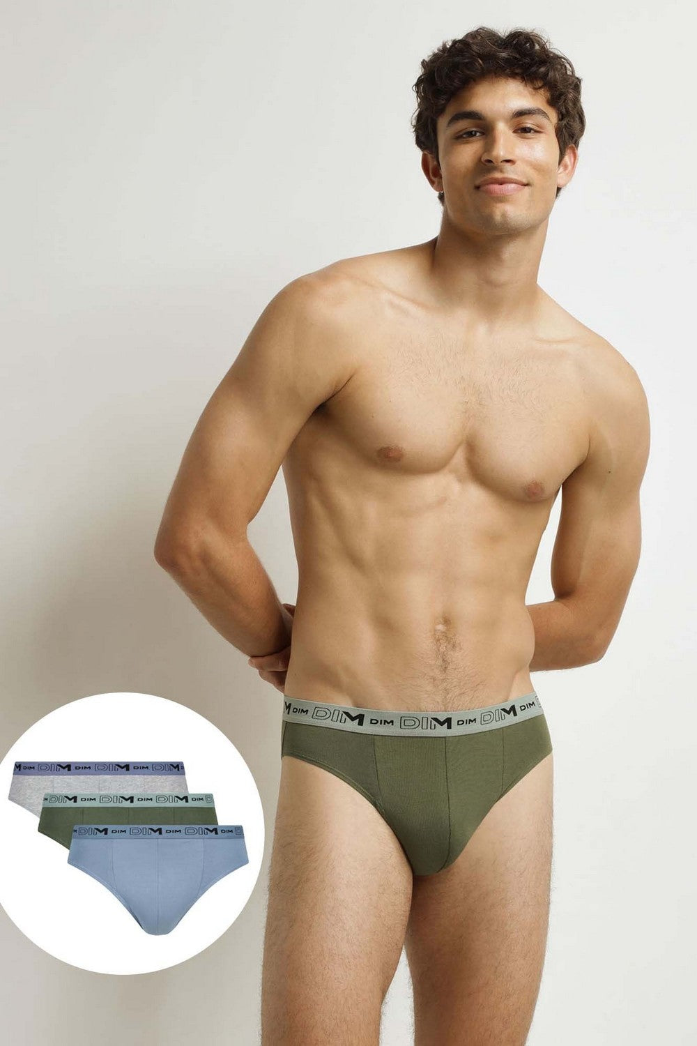 Мужские трусы слип D0EAZ Coton Stretch Bio (3 шт.) horizon