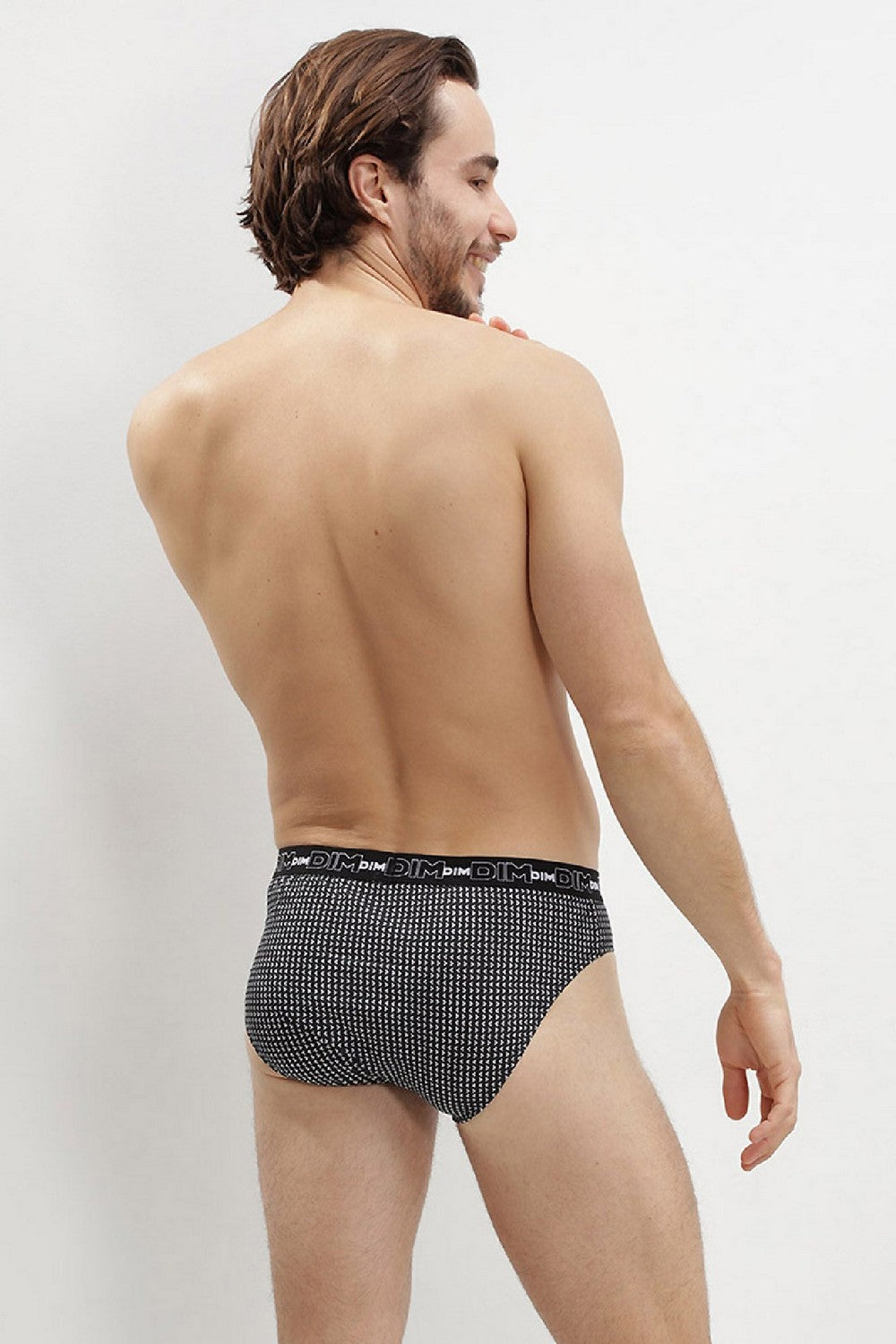 Мужские трусы слип из хлопка D6638 (3 шт.) cube/gris/tiss