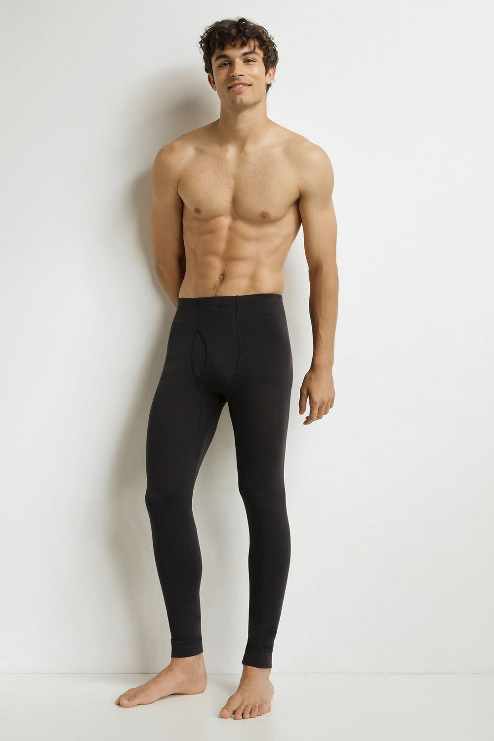 Чоловічі кальсони з бавовни DD41X Thermal black