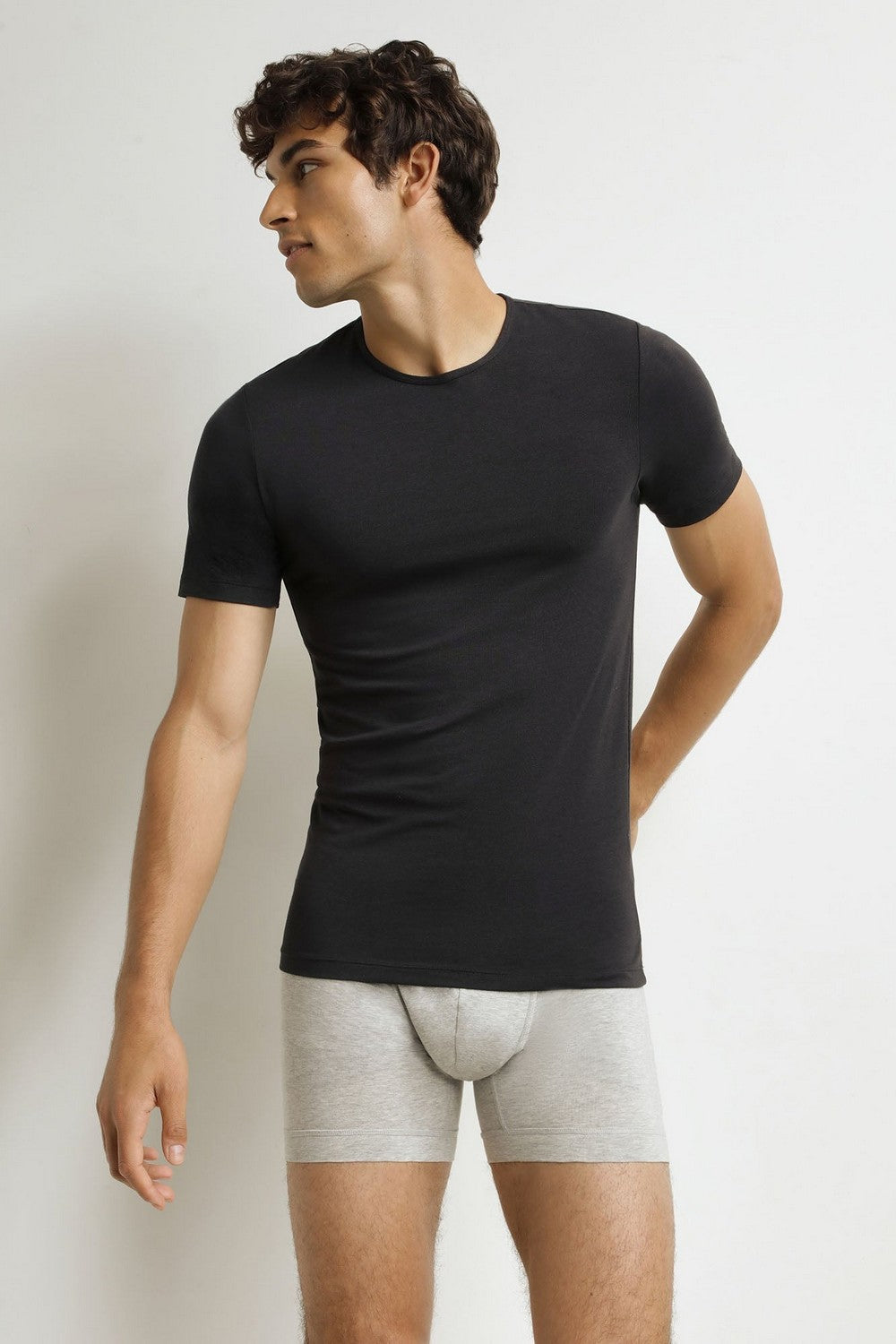 Чоловічі бавовняні футболки DD41Y Thermal black