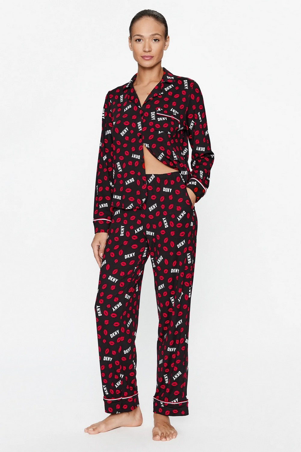 Пижама с брюками 530643544 black