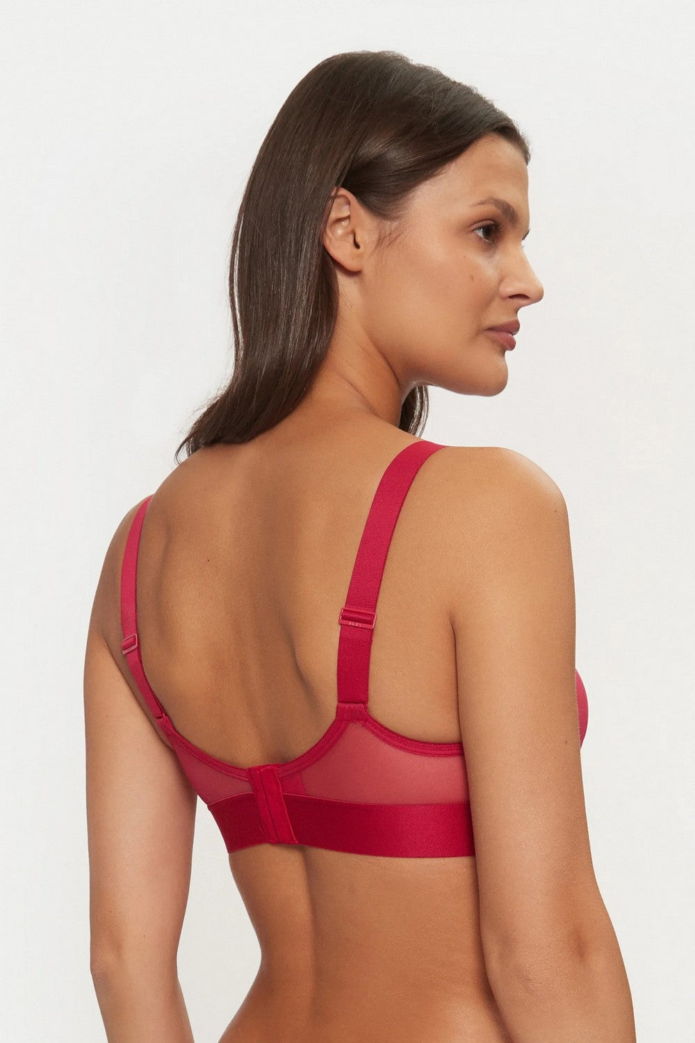 Мягкий бралет из микросетки DK4084 persian red