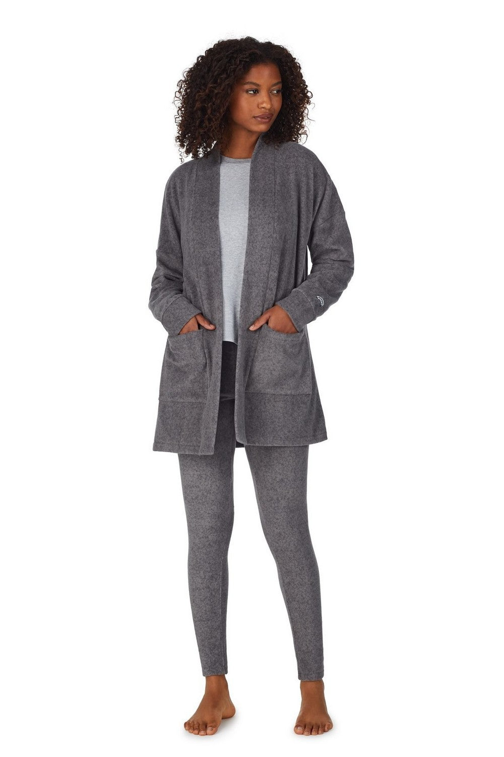 Домашний комплект с кардиганом YI00023 dark grey