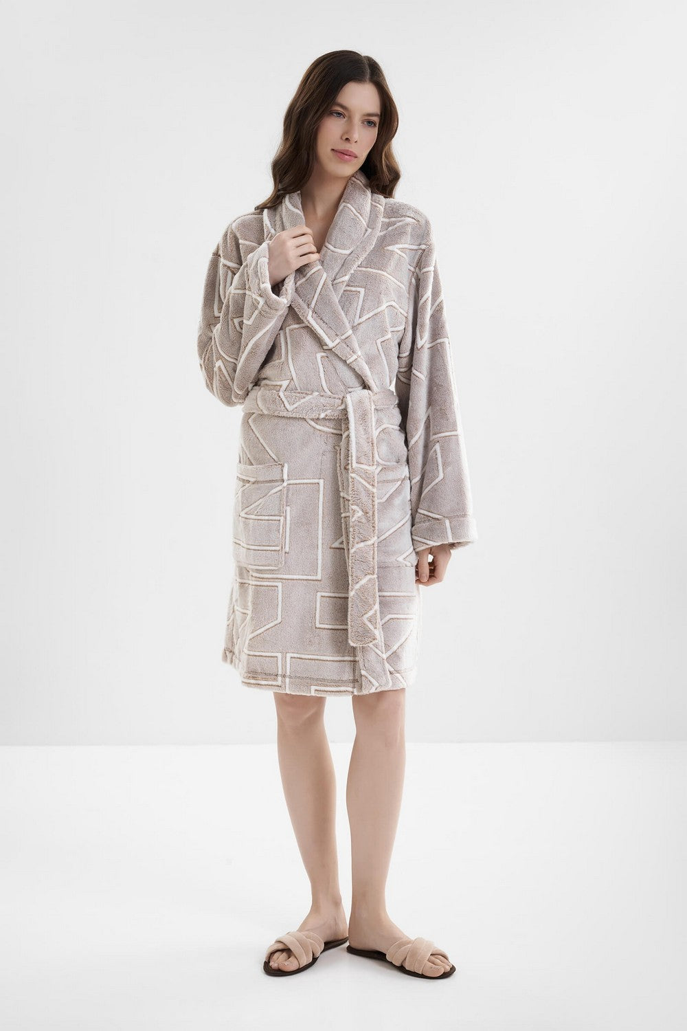 Халат з велсофту YI10077F fr cork