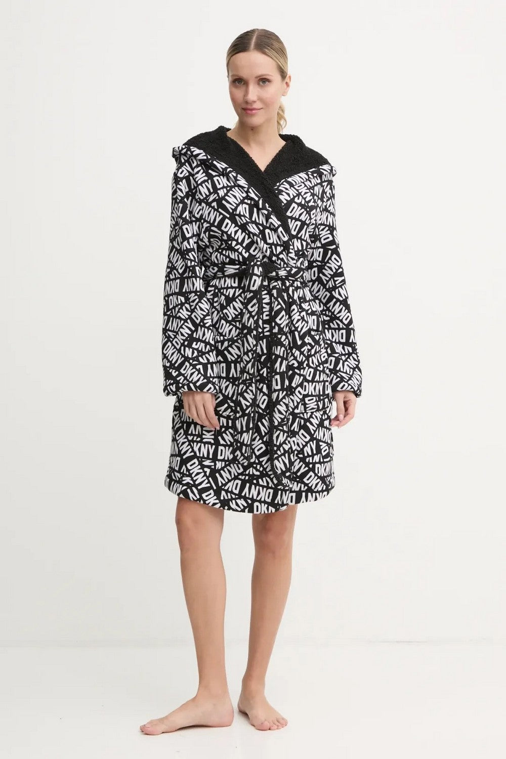 Халат з капюшоном YI30027 black