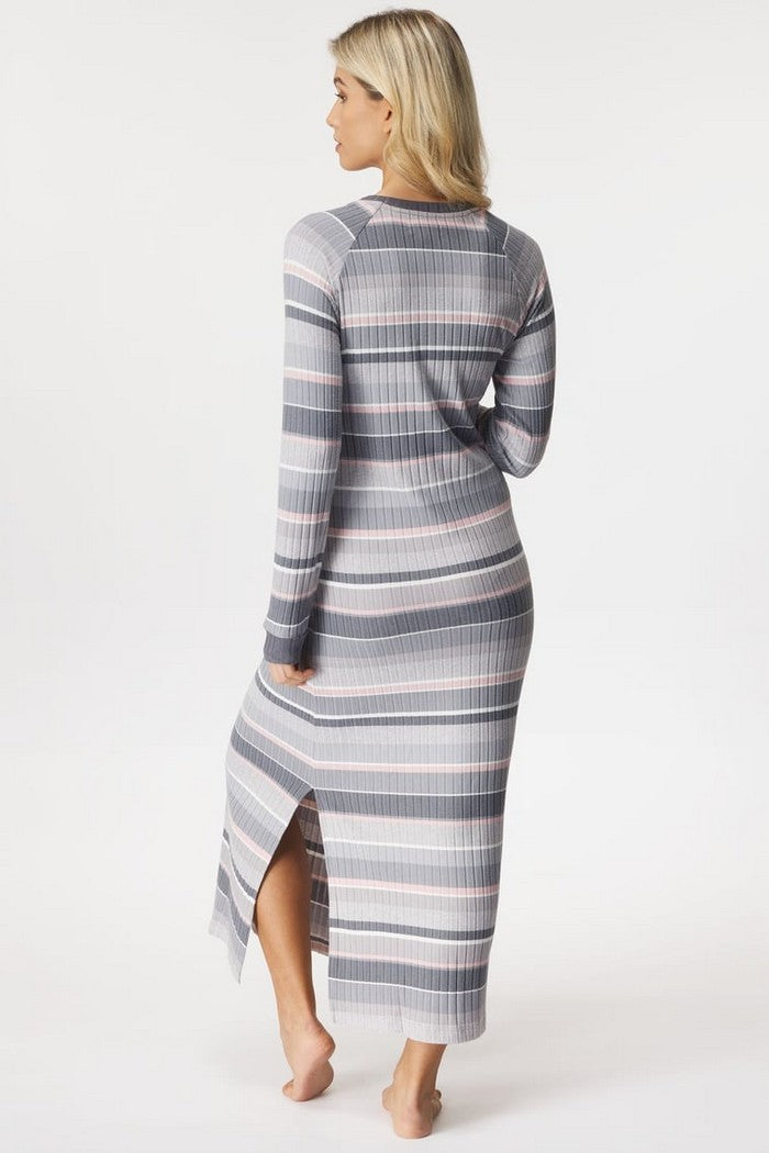 Домашня трикотажна сукня YI30034 grey