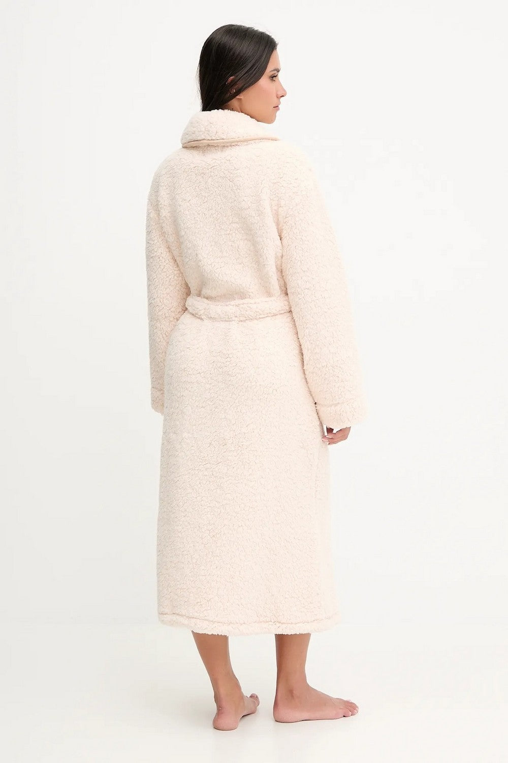 Длинный халат с поясом YI30065 ecru