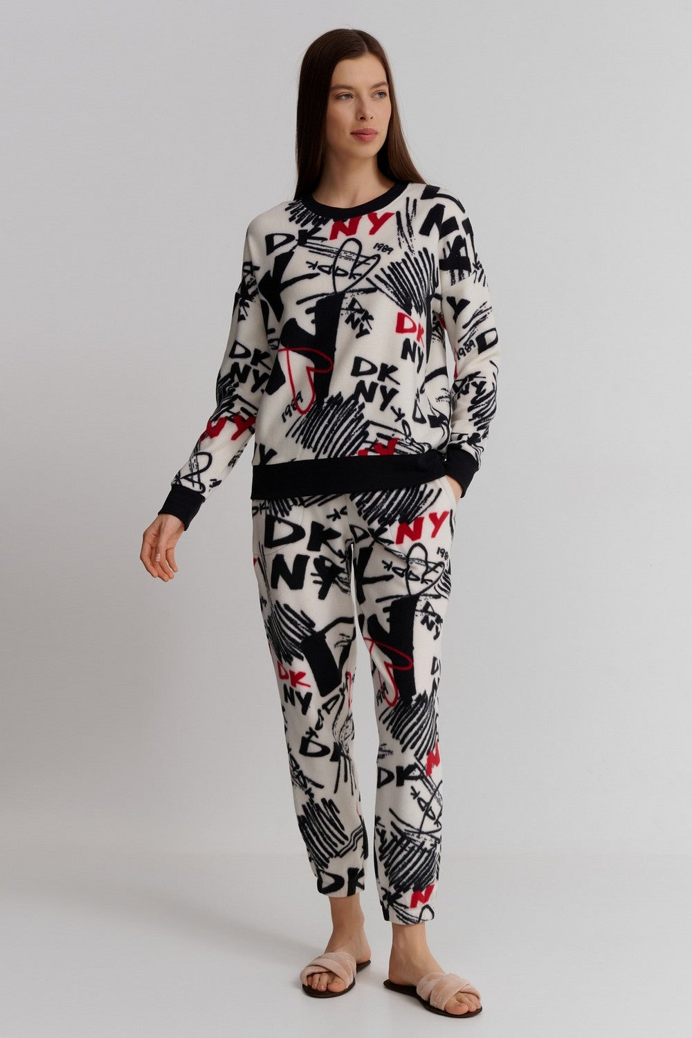 Пижама с принтом YI80028F white multi