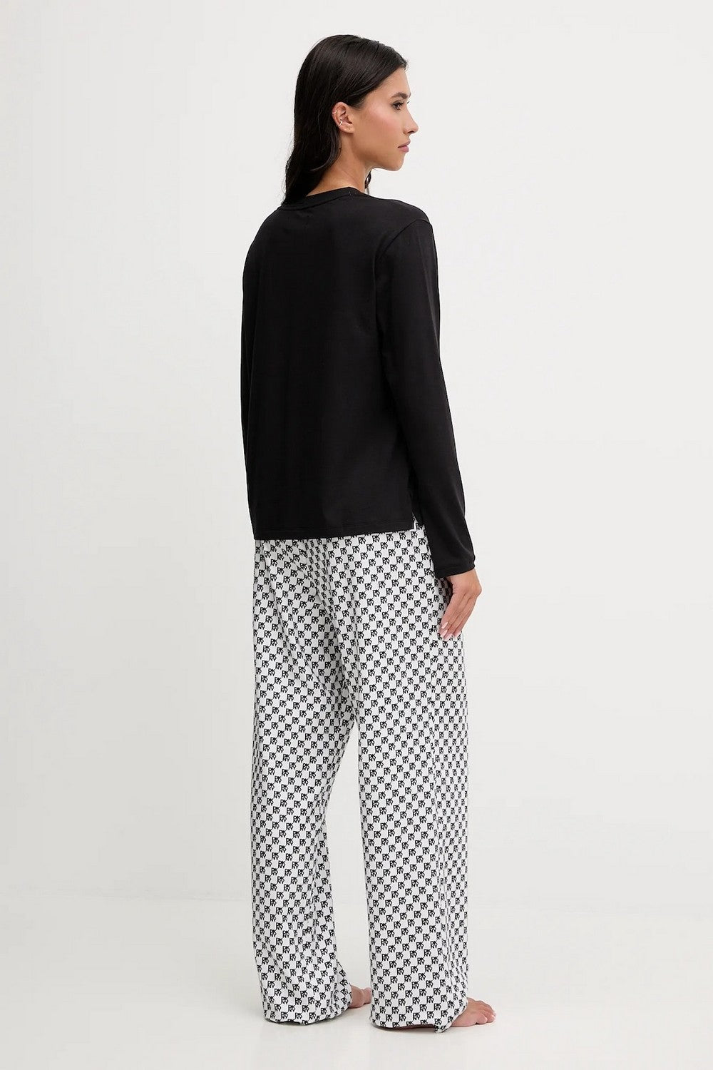 Хлопковая пижама с логотипом YI80064 checker logo