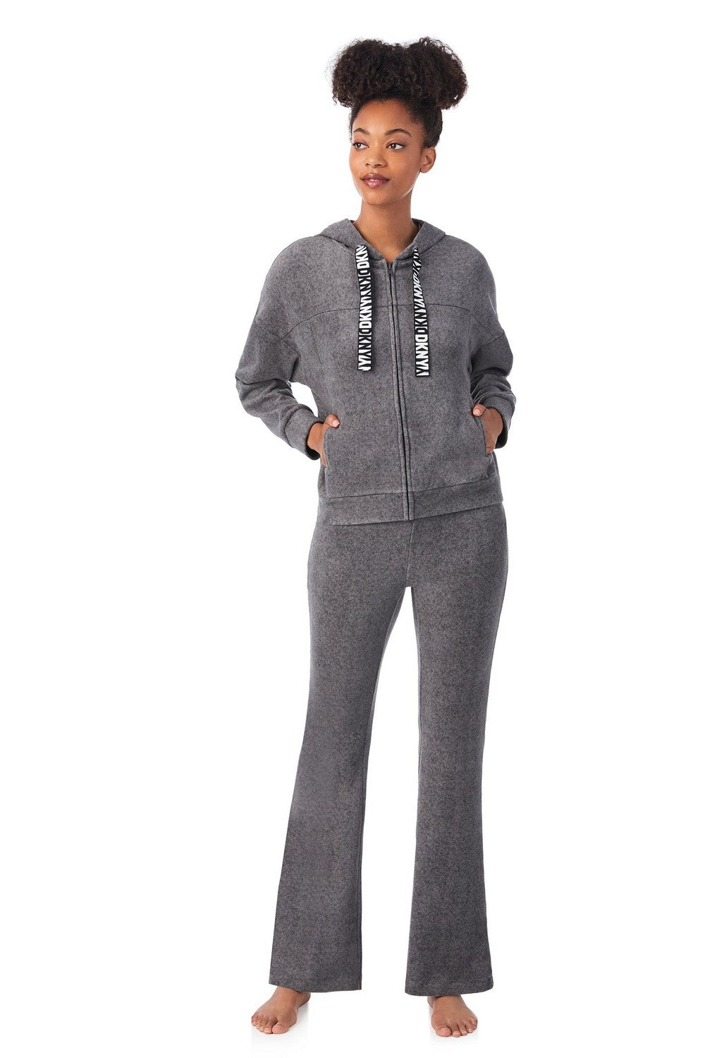 Спортивный костюм на молнии YI90023 dark grey