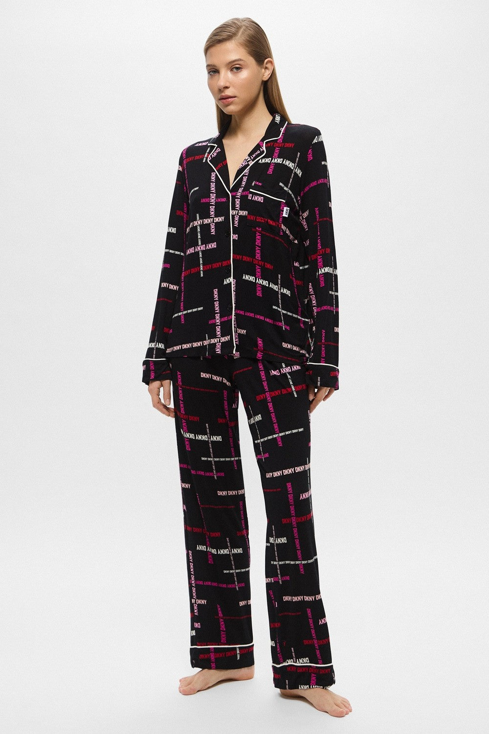 Пижама с логотипом бренда YI90035 black