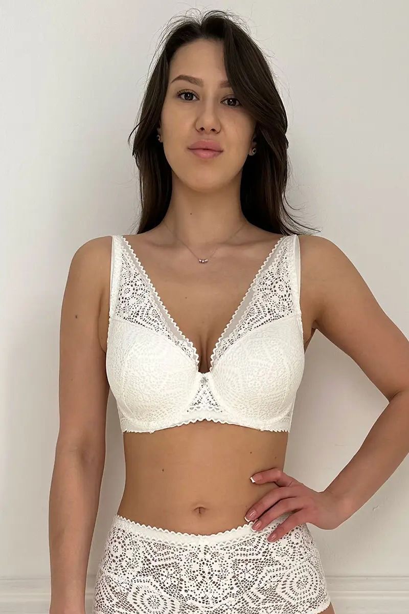 Кружевной бюстгальтер на косточках Monika 017 19 07 ivory