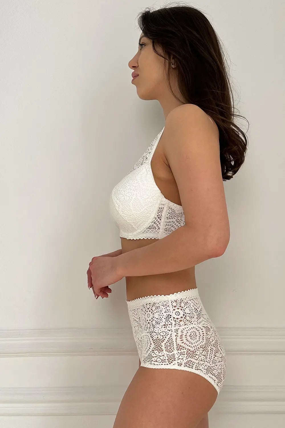 Кружевной бюстгальтер на косточках Monika 017 19 07 ivory