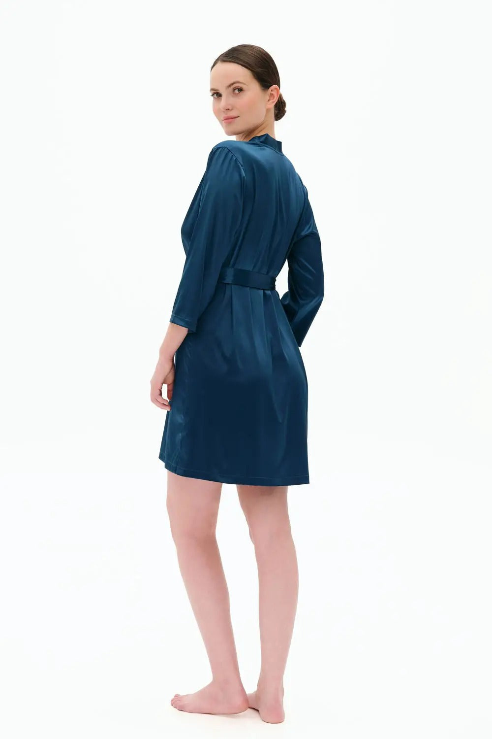 Халат из сатина S03200 emerald