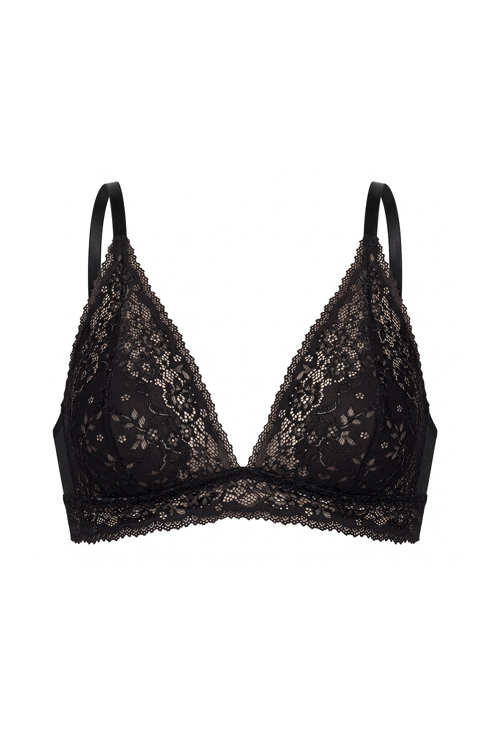 Кружевной бралет без косточек 316 black