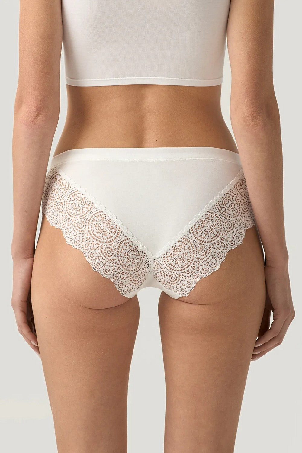 Мереживні трусики сліпи LBIM 300/20/04 Elva (2 шт.) milk