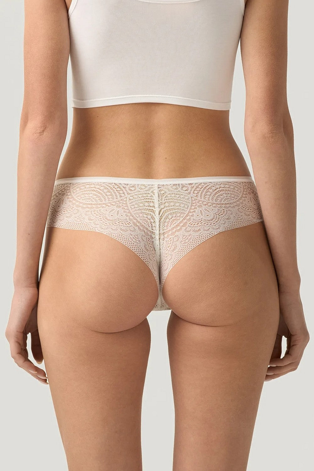Трусики бразиліана з мереживом LBRA 302/20/04 Valencia (2 шт.) milk
