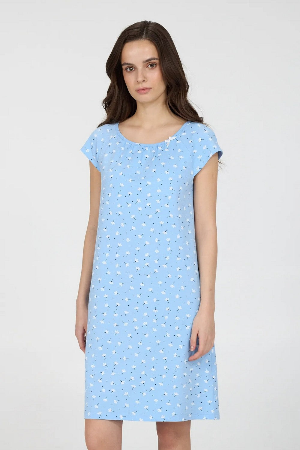 Ночная сорочка из хлопка LDK 122/11/04 Summer Song blue