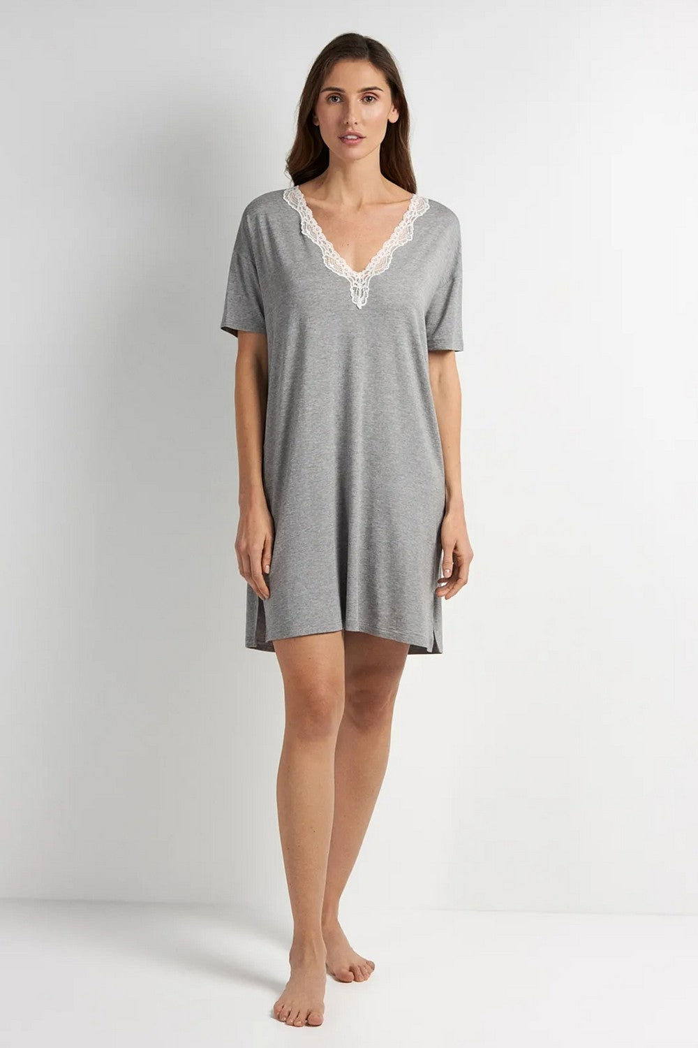 Нічна сорочка з модалу LDM 121/45/01 Martina gray