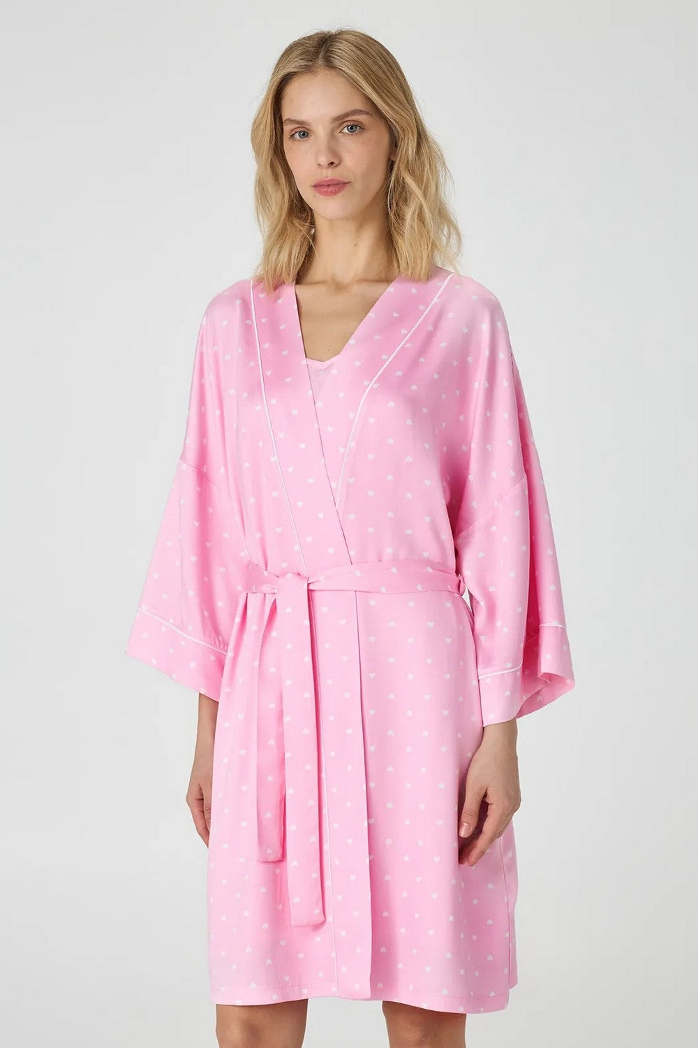 Халат с сердечками LGB 211/07/01 Pink Love pink