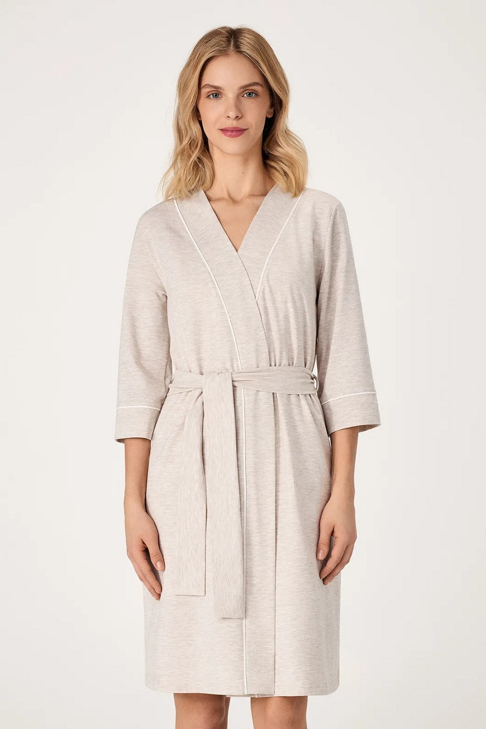 Халат із бавовни LGK 200/51/01 Beige Romance Ellen