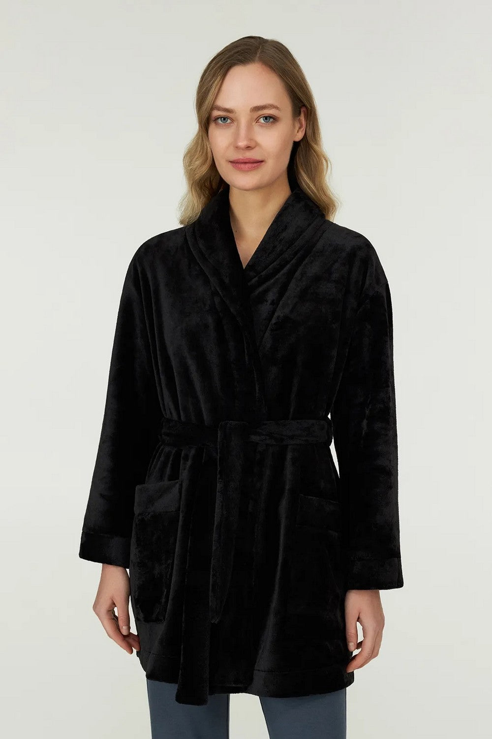 Халат з велсофту LGW 204/04/01 Cabernet black