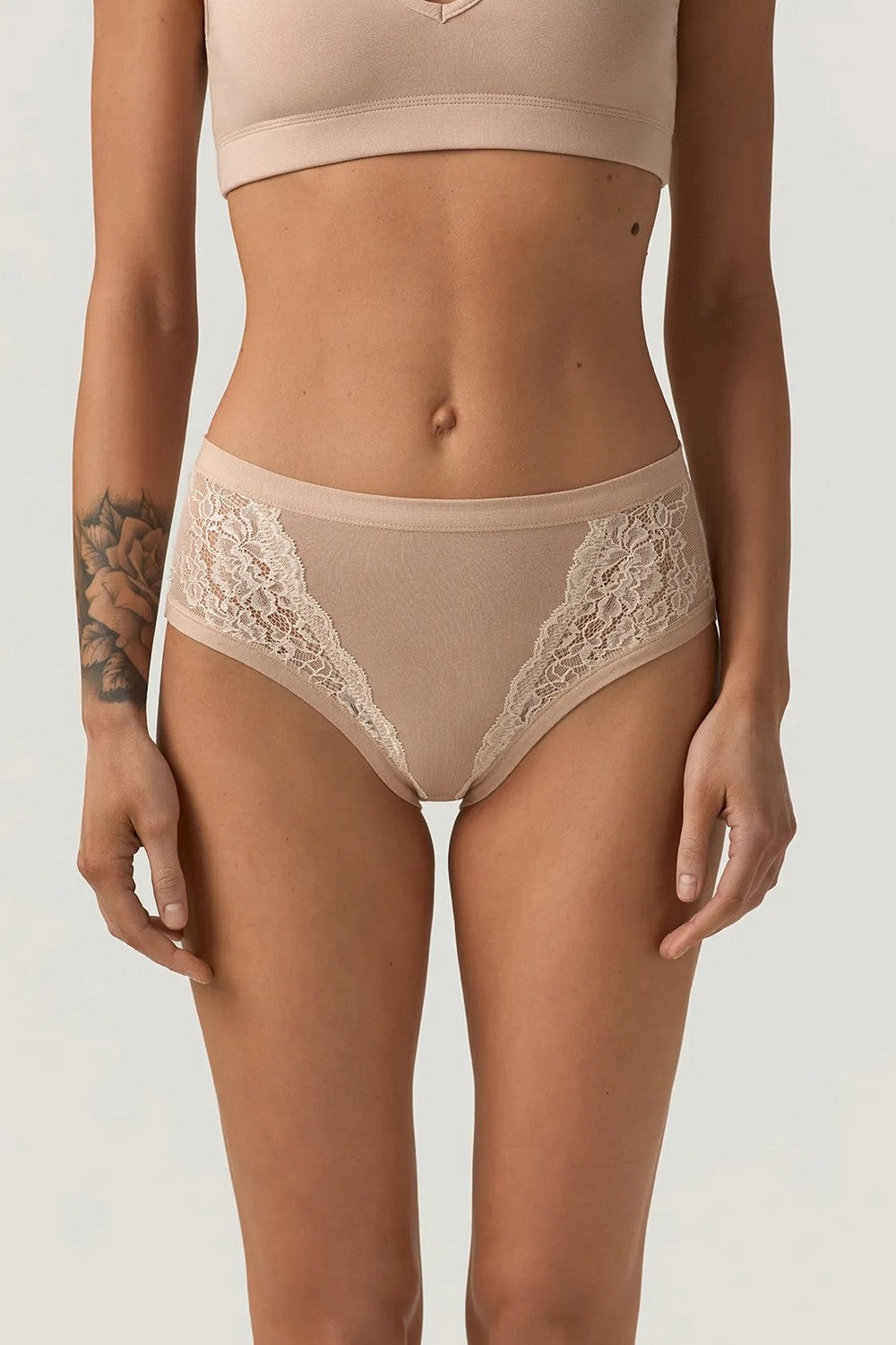 Високі трусики сліпи LMDM 307/06/03 Albi (2 шт.) beige