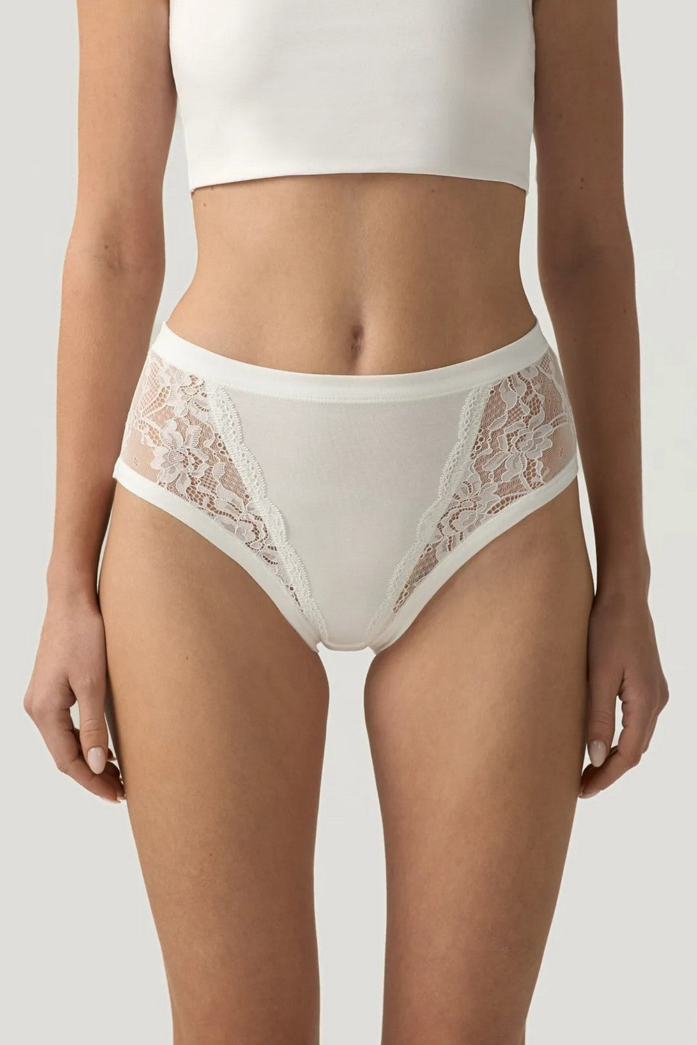 Високі трусики сліпи LMDM 307/06/04 Albi (2 шт.) milk