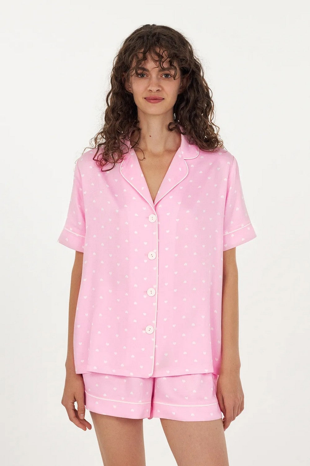 Пижама с сердечками LPB 5372/09/01 Pink Love rose