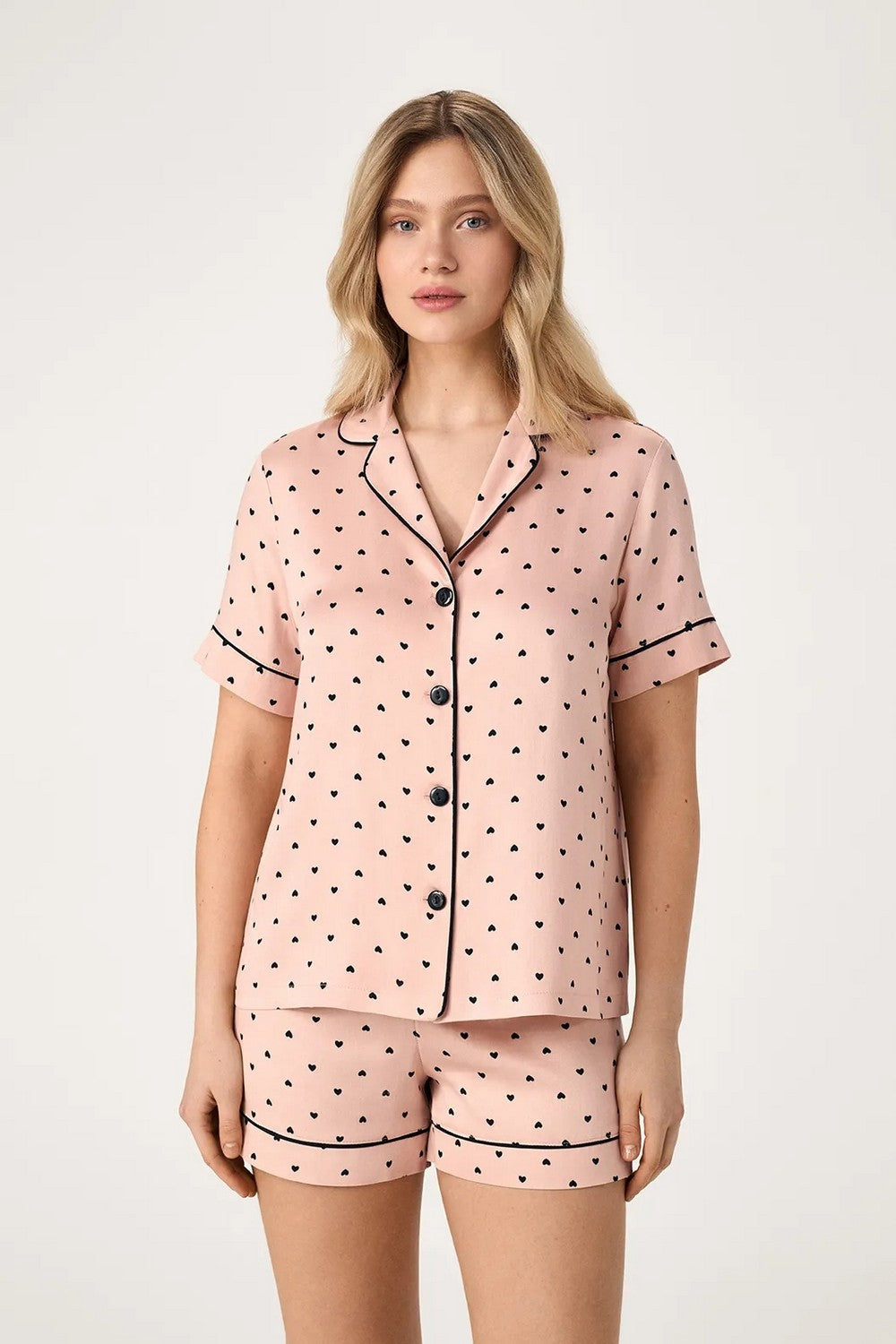 Піжама з шортами LPB 5372/09/02 Powder Love beige Ellen