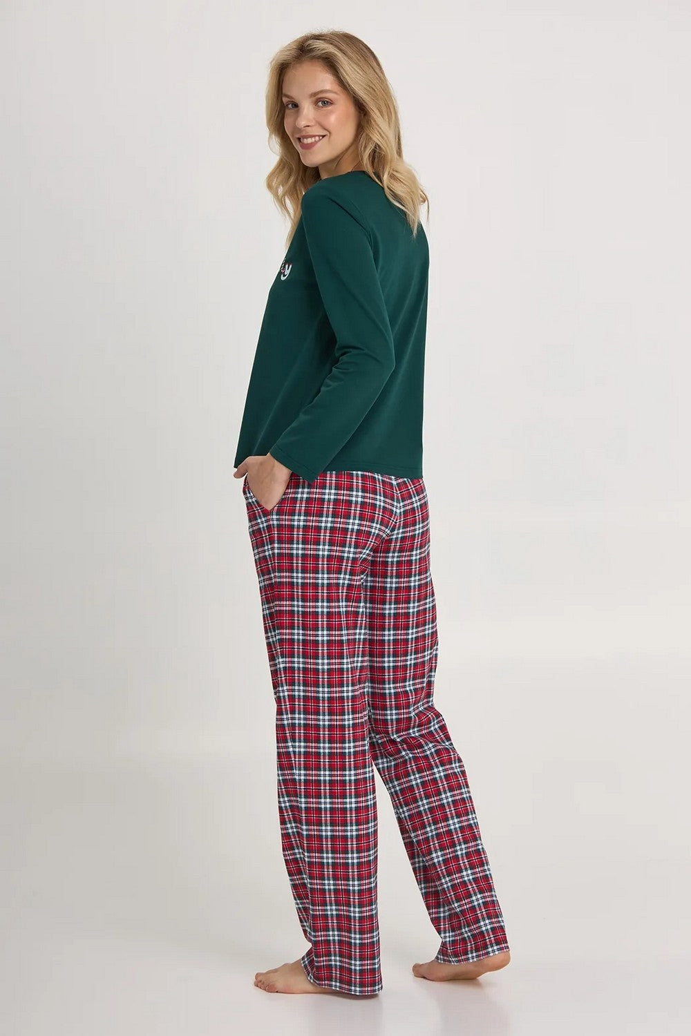 Хлопковая пижама с брюками LPK 0180/39/02 Jolly green