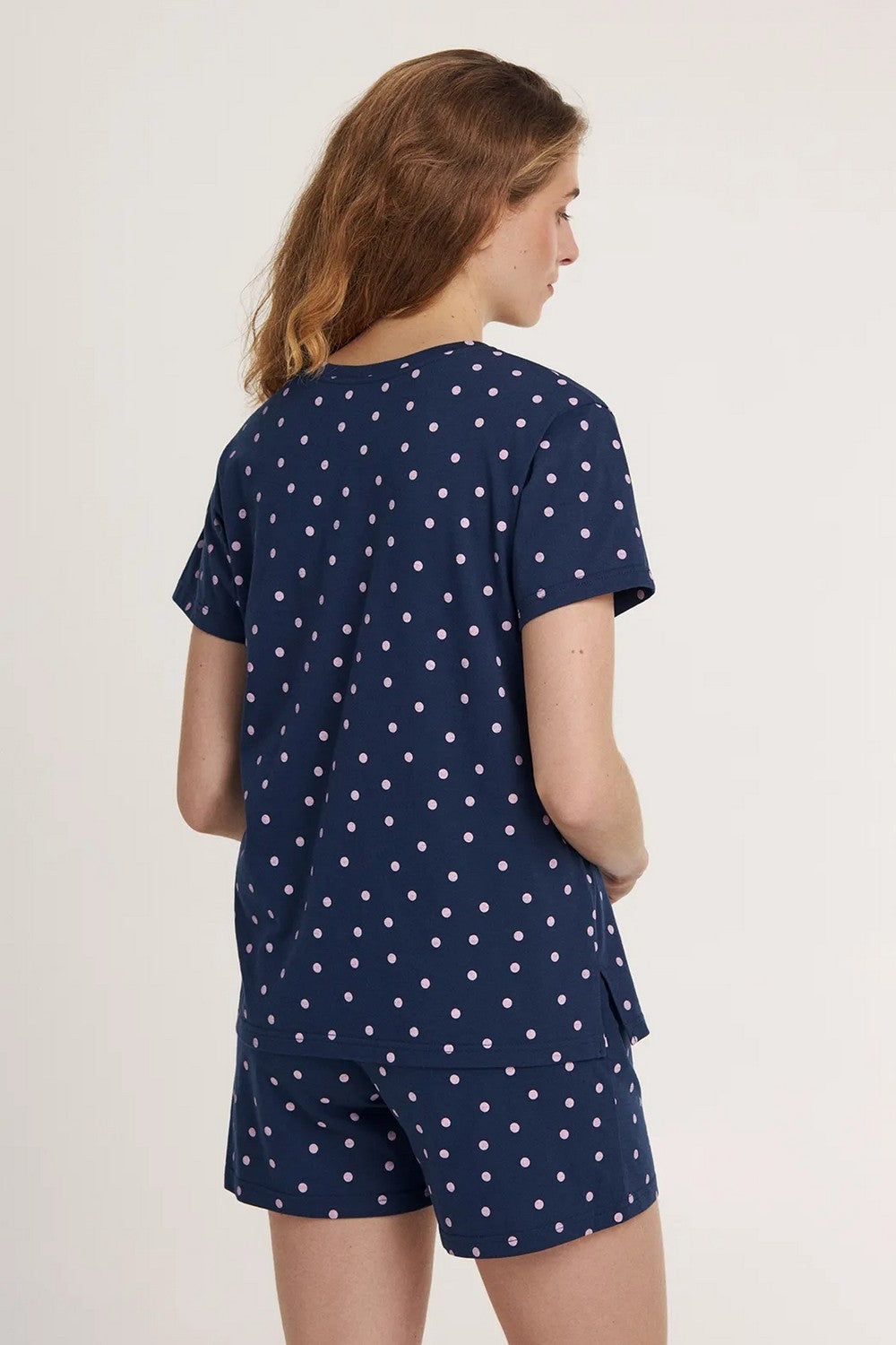 Хлопковая пижама с шортами LPK 2970/30/03 Rosy Raindrops blue